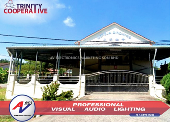 Dindings Church Sitiawan invest Audiocenter PA System distributed by AV Electronics Marketing